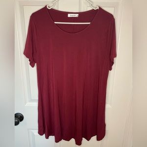 2/$10 Women’s Maroon Tunic XL